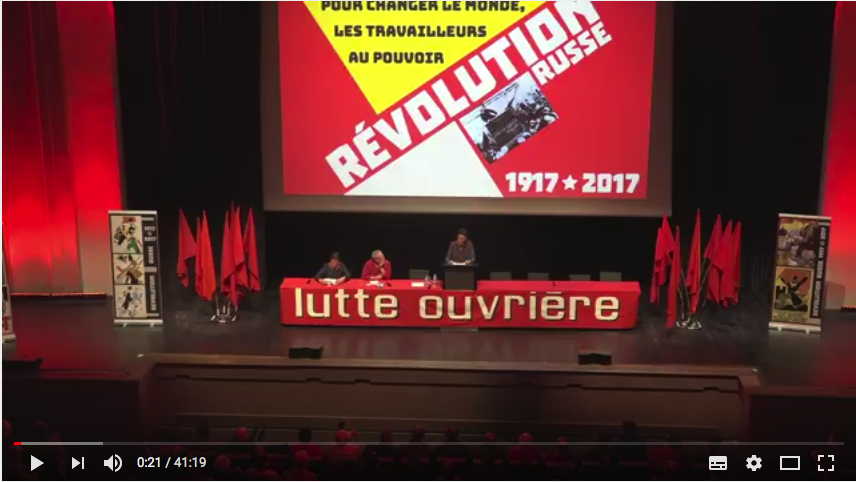 Vidéoshot. 1917-2017, la révolution russe. Introduction par Arlette Laguiller. 2017-10-22